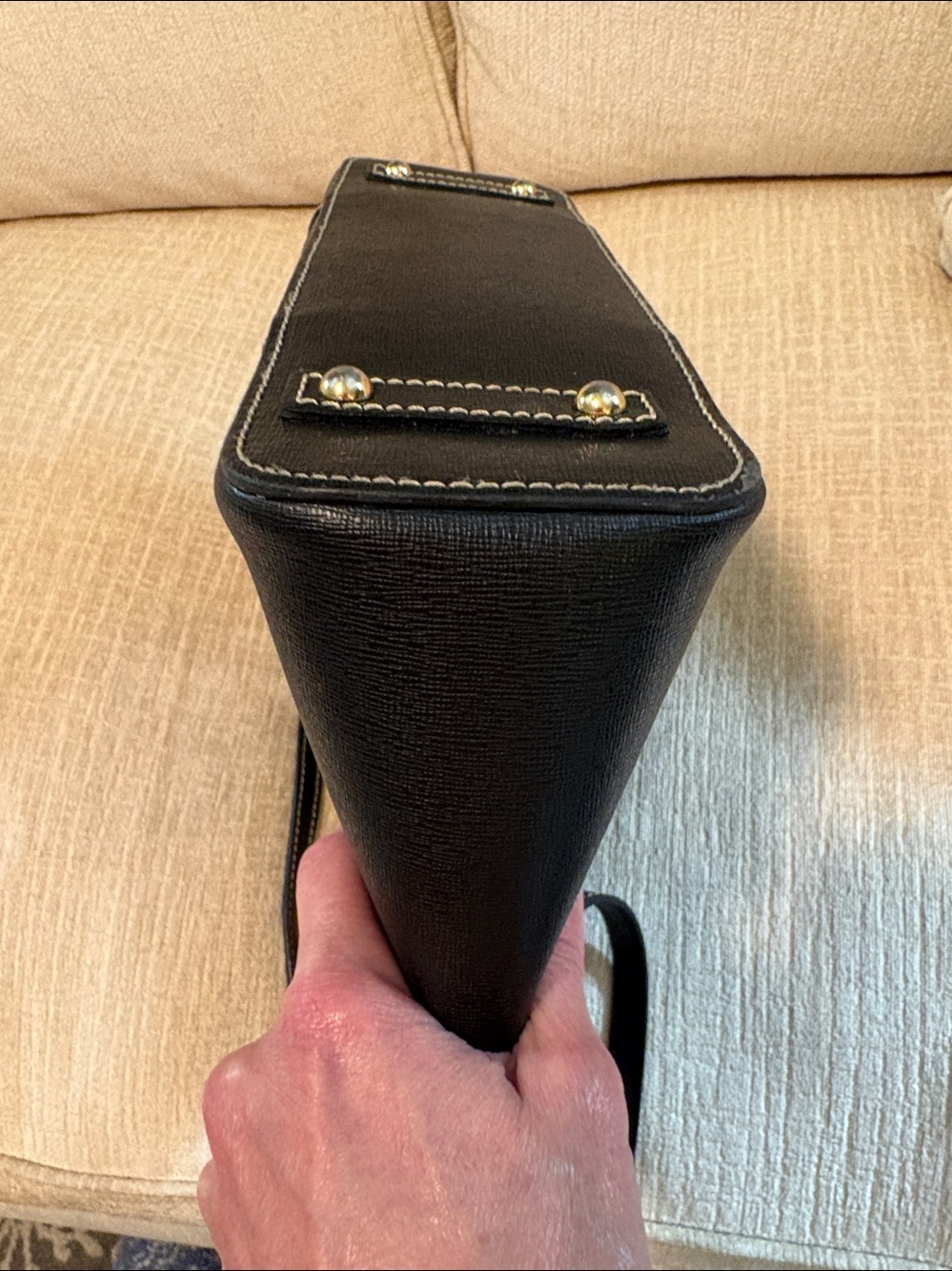 Dooney & Bourke Black Leather Tote Bag - Picture 15 of 16